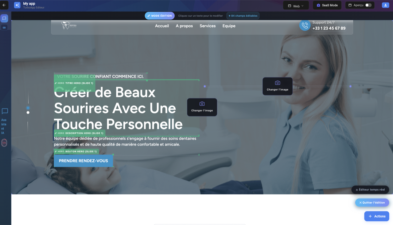 Éditeur site web cabinet